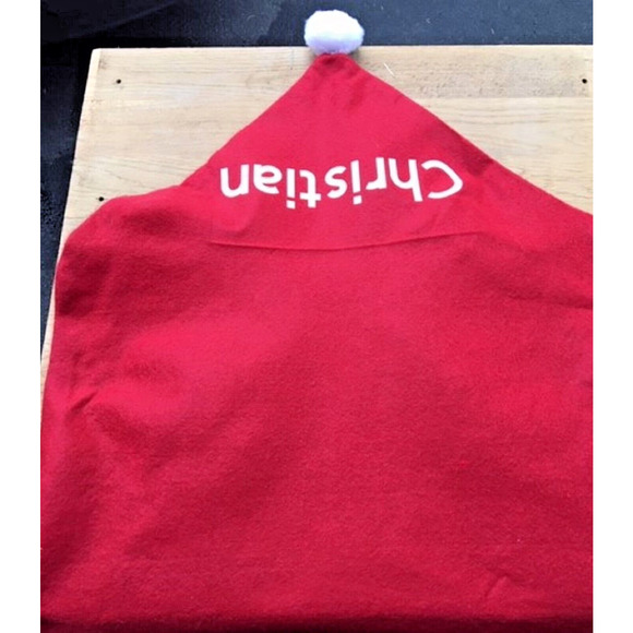 Christmas Chair Cover Personalized Customized Made to Order - Picture 4 of 7